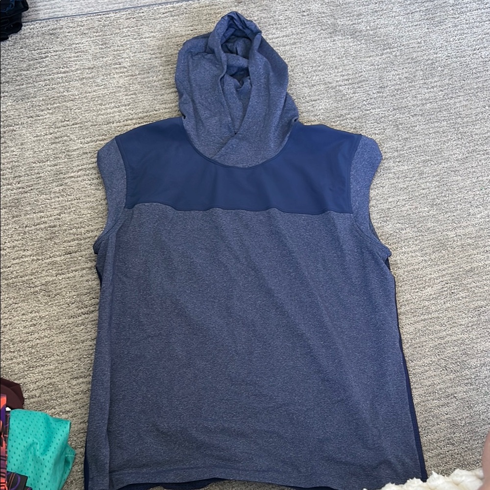 Lululemon Sleeveless Blue Hoodie
